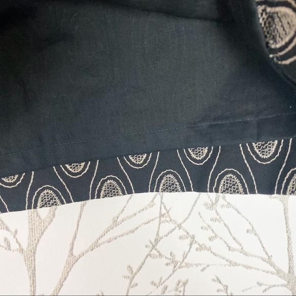 LOFT COTTON Embroidered Design Black Skirt 0 NWT - Picture 6 of 10